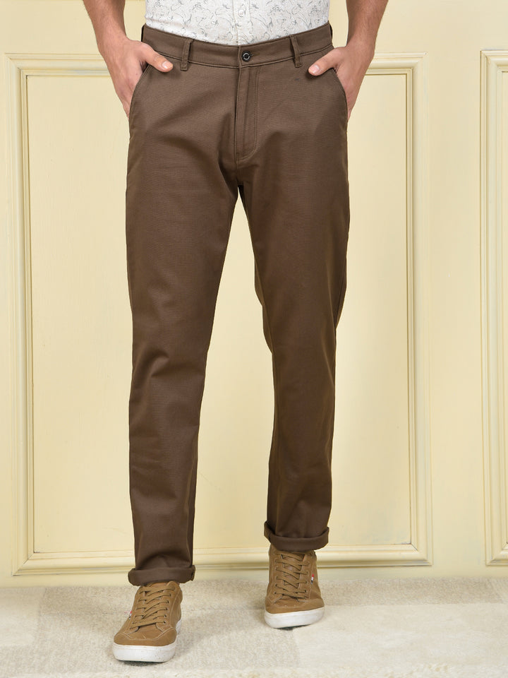 Clear Fit Brown Trousers