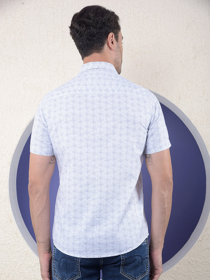 Purple SoftPrint 100% Cotton Shirt