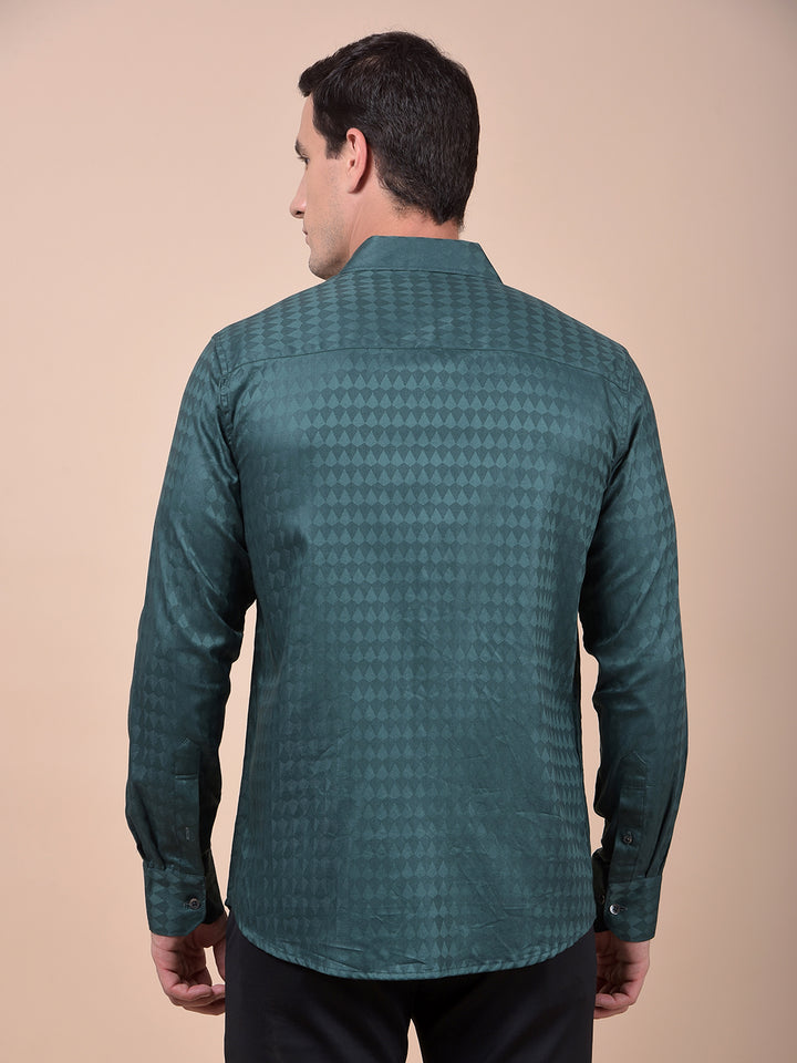 Classique Green Printed Shirt