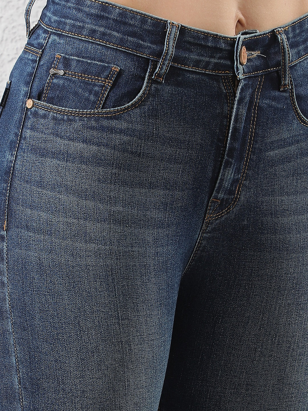 Tailored Ocean Blue Straight Jeans