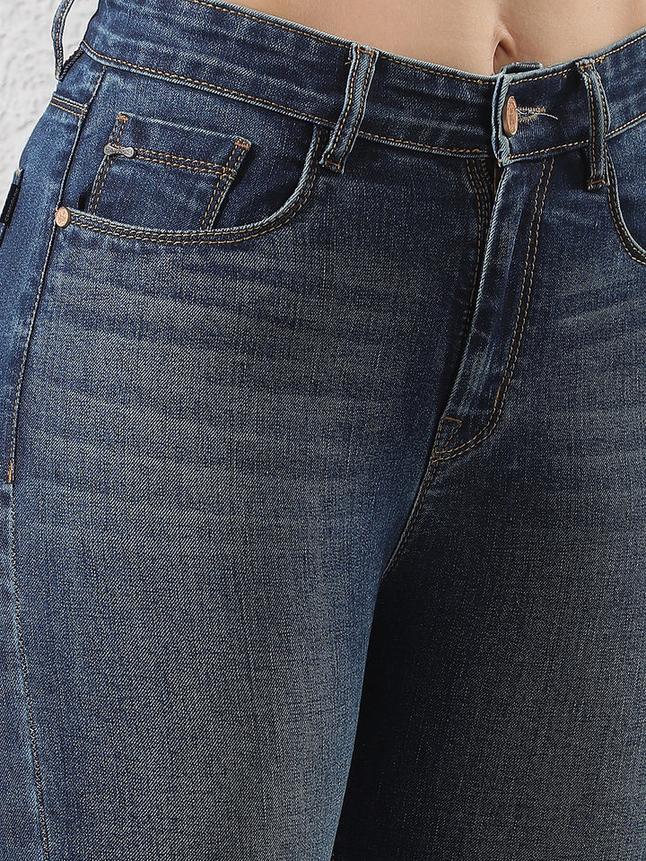 Tailored Ocean Blue Straight Jeans