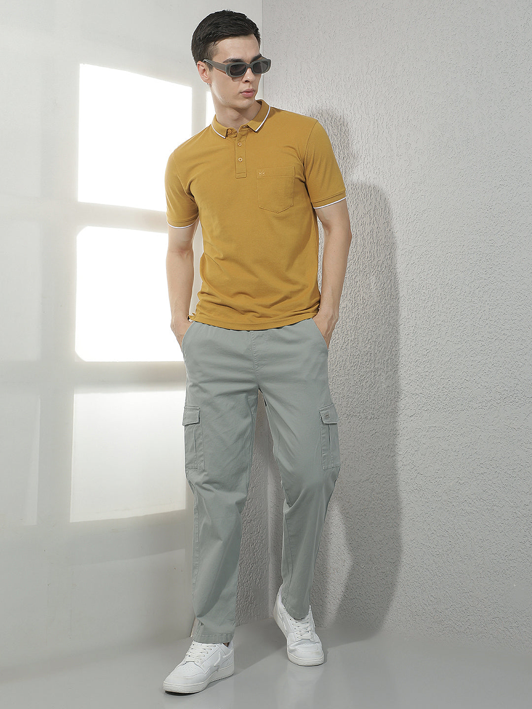Luxe Slate Grey Cargo Trackpants