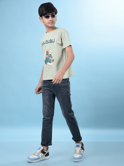 Green Graphic Print T-Shirt