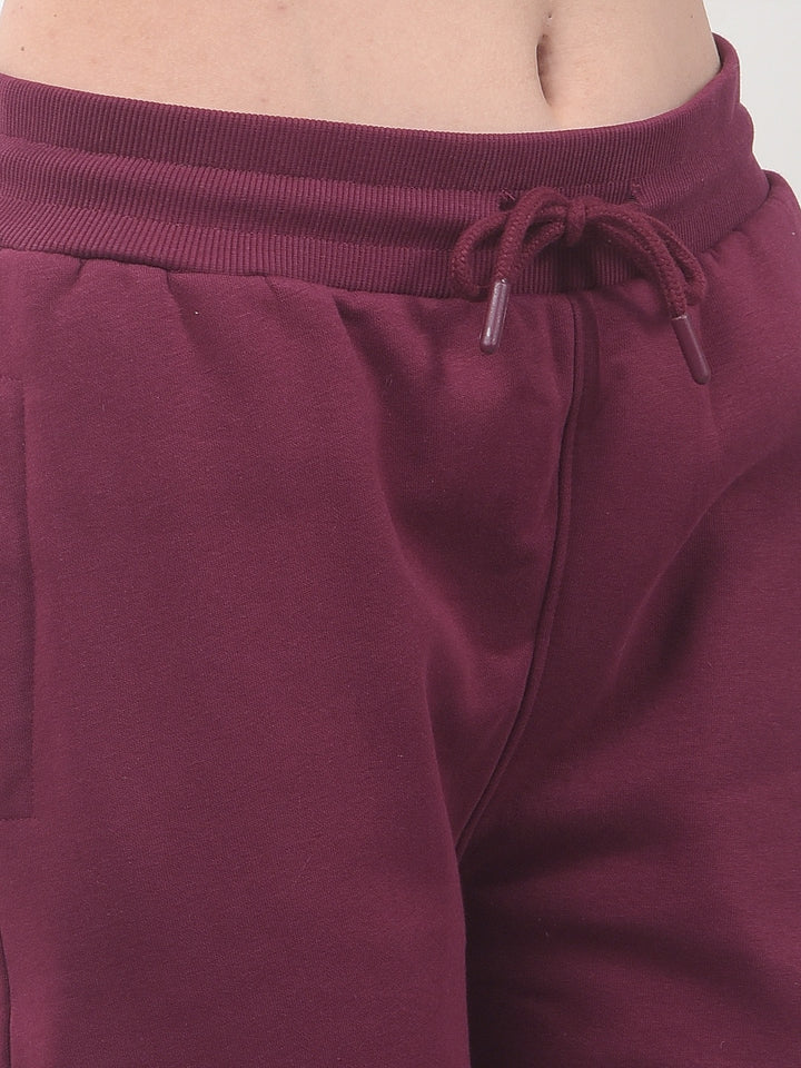 Comfy Wine Fleece Joggers