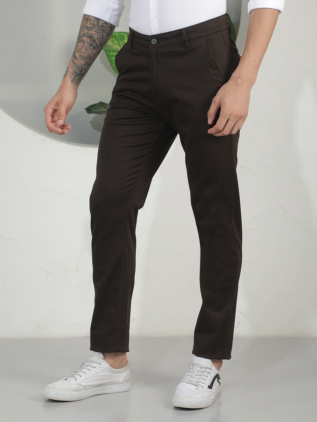 Earth Tone Olive Trousers