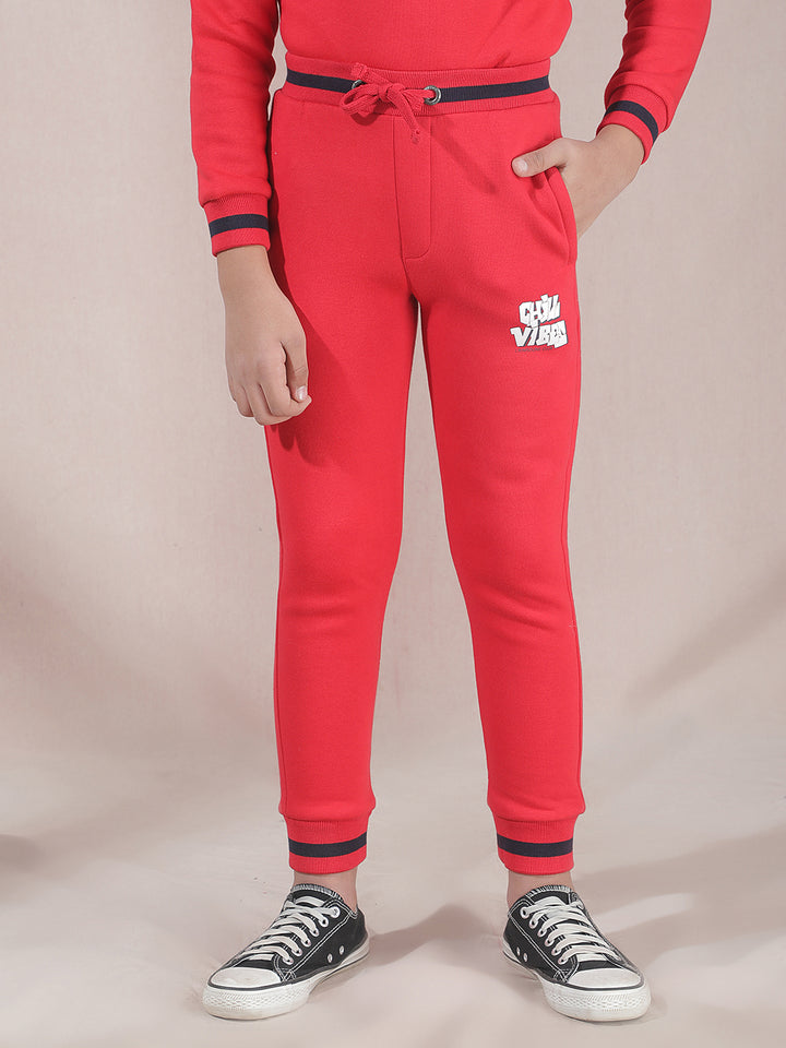 Cool Vibes Red Joggers