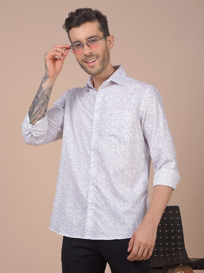 Purple Printed Shirt