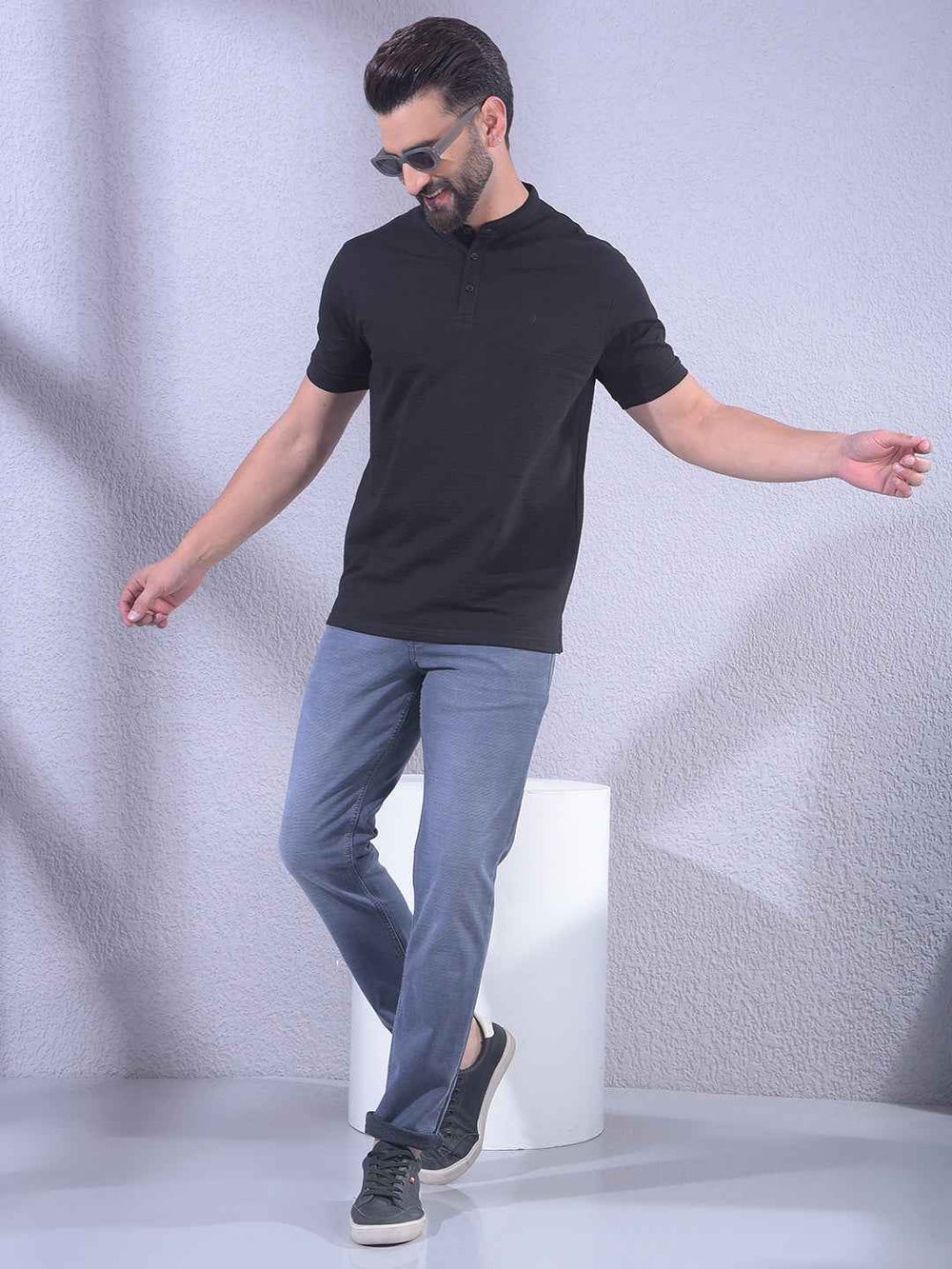 Stylish Light Blue Stretch Jeans