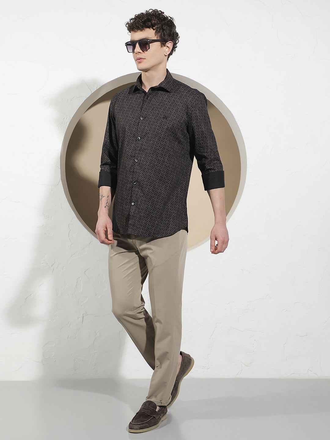 Wine Printed Shirt