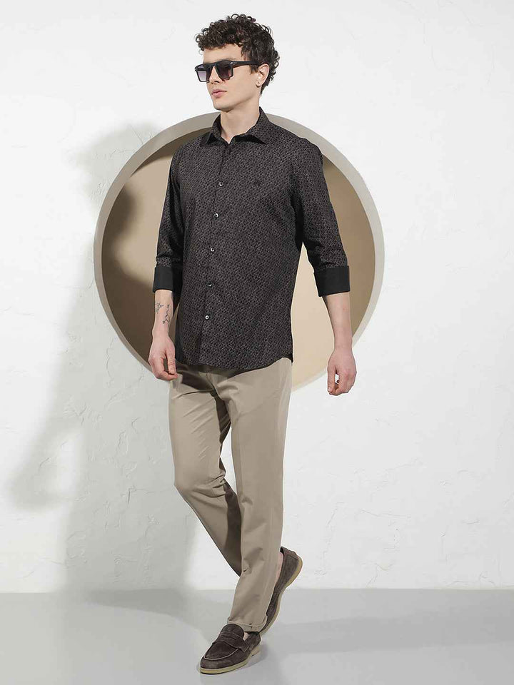 Wine Printed Shirt