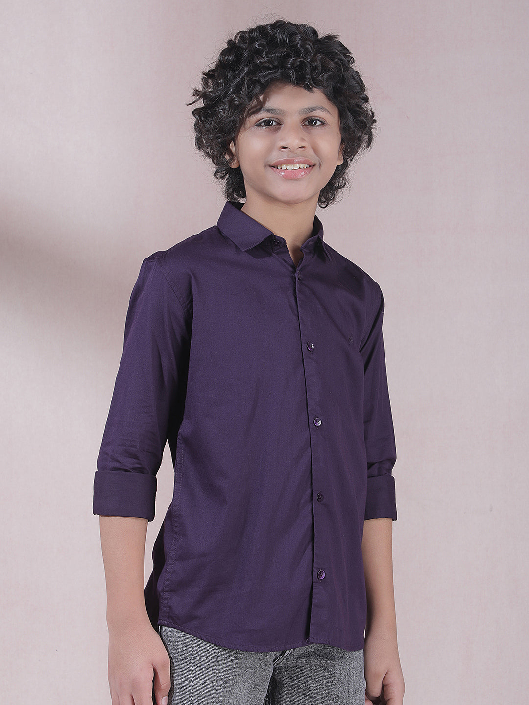 Purple 100% Cotton Shirt