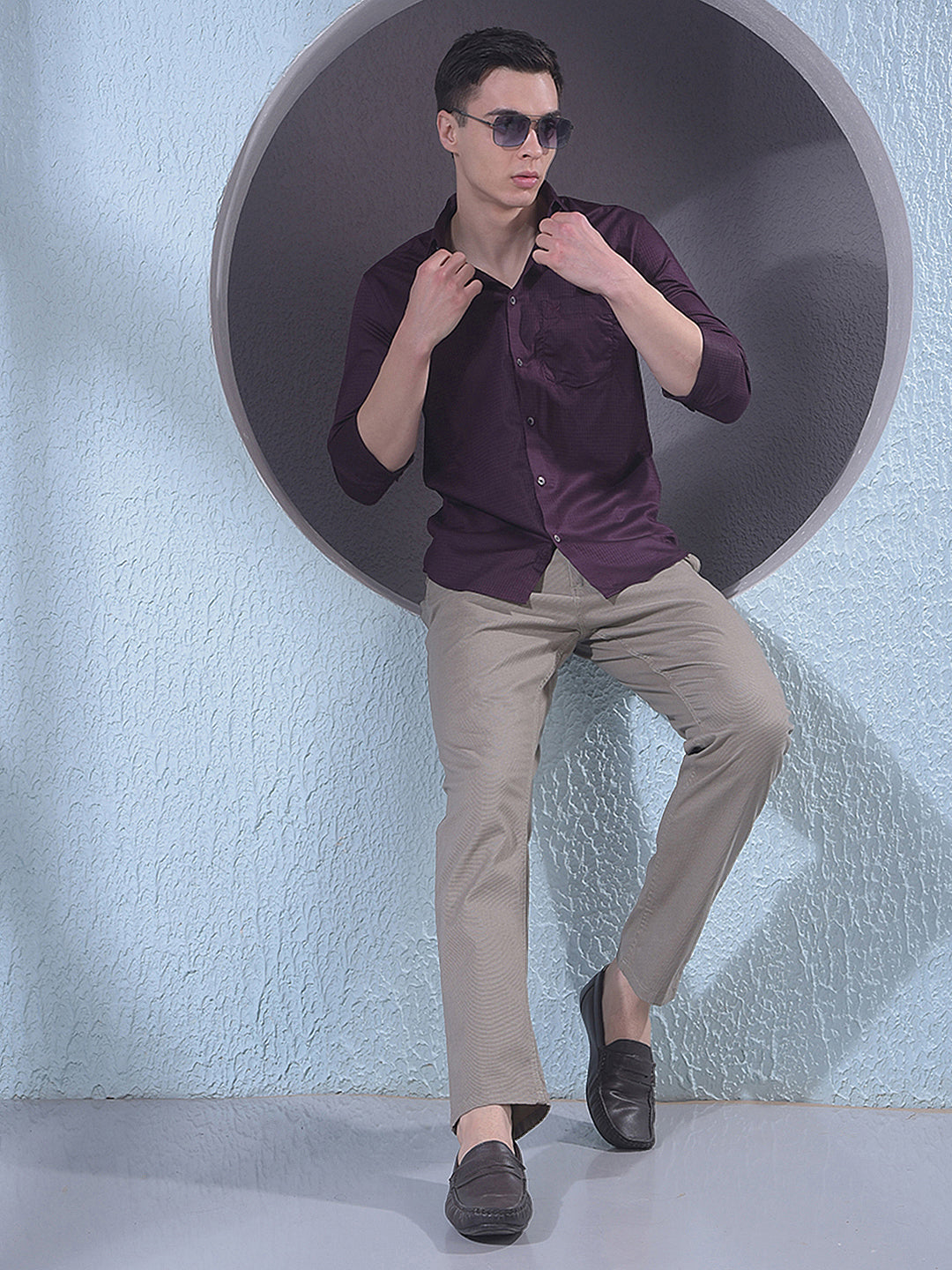 Rich Wine Casual Shirt