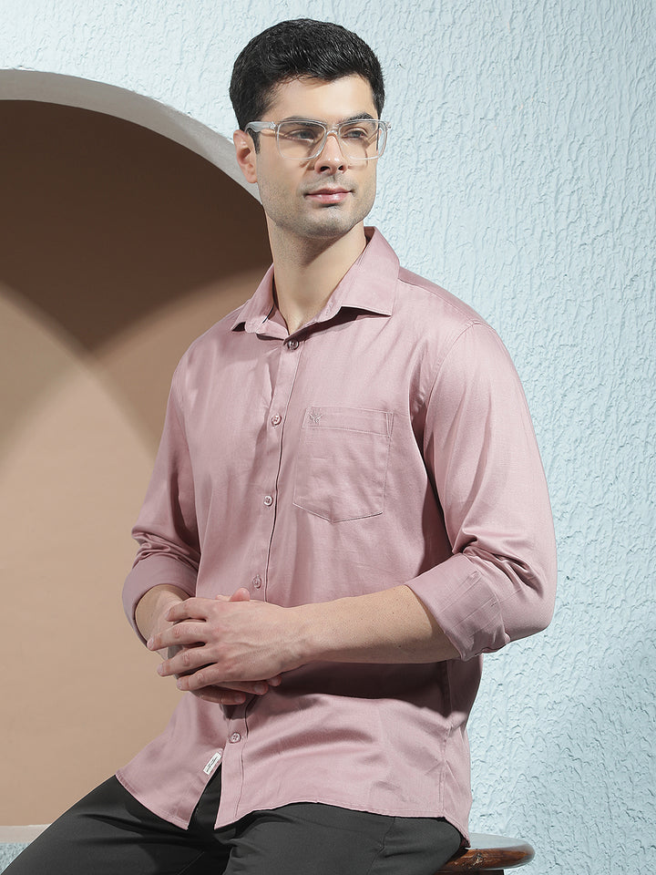 Purple Classic Casual Shirt