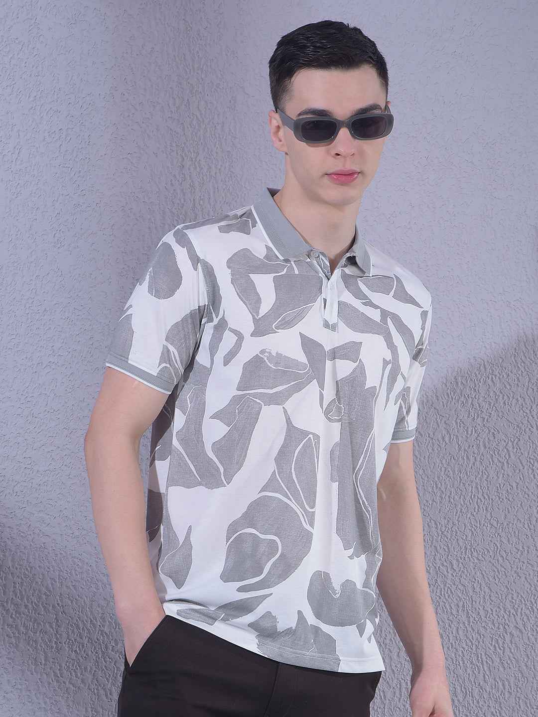 Grey Printed T-Shirt