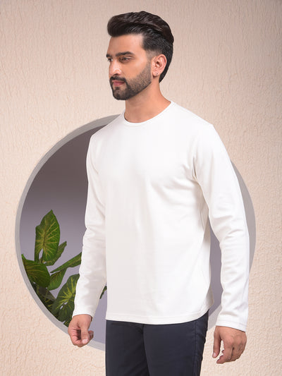 Off White Crew Neck Sweatshirt