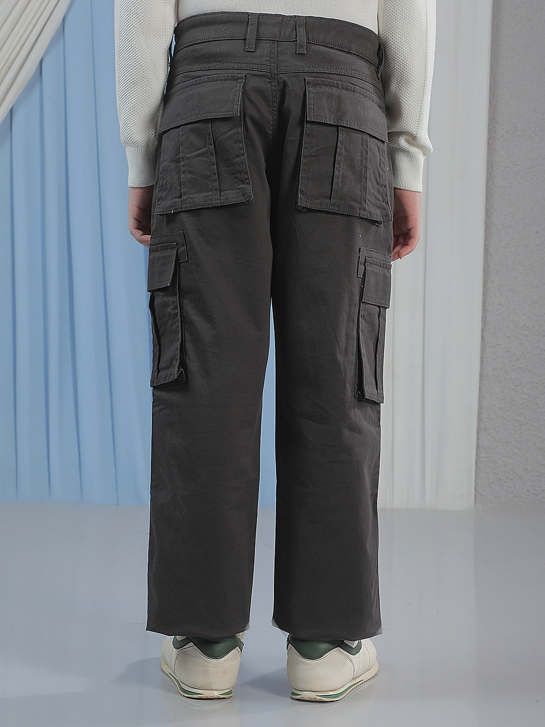 Contemporary Slate Grey Cargo Trousers