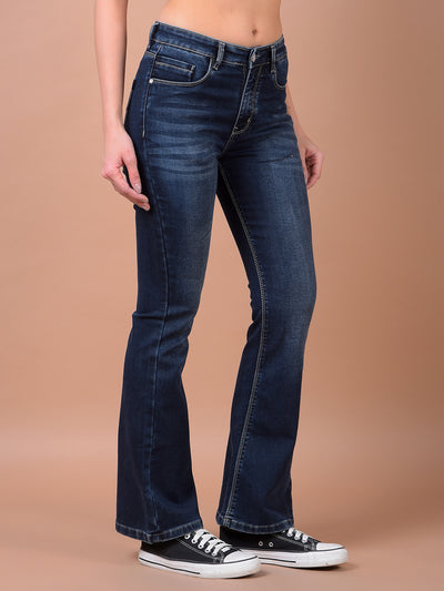 Blue Bootcut Jeans