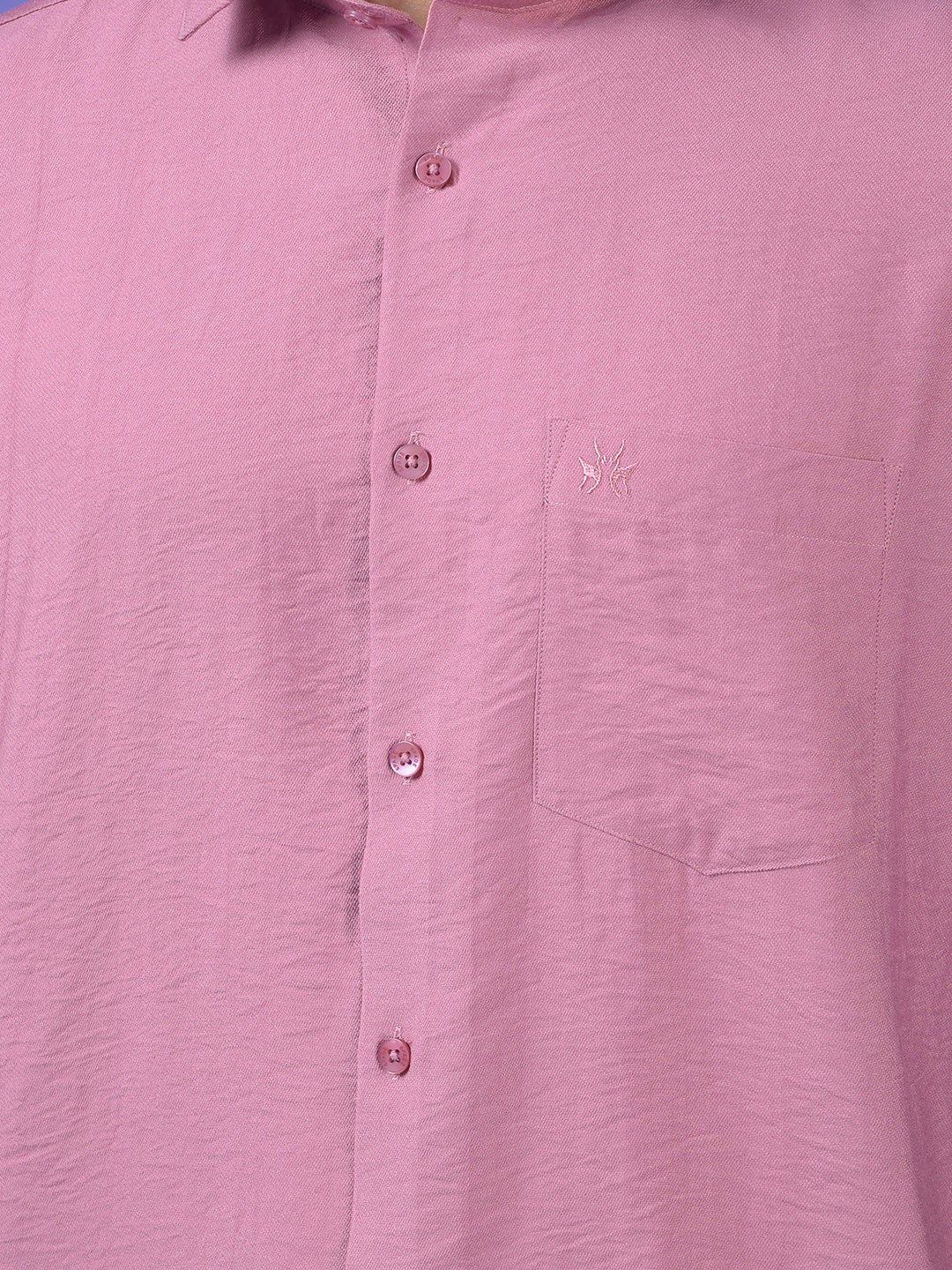 Pink Textured Shirt