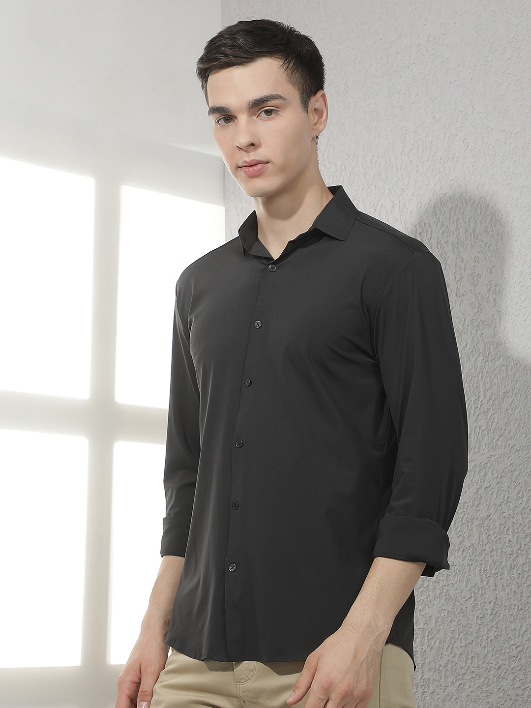 Chic Jet Black Shirt
