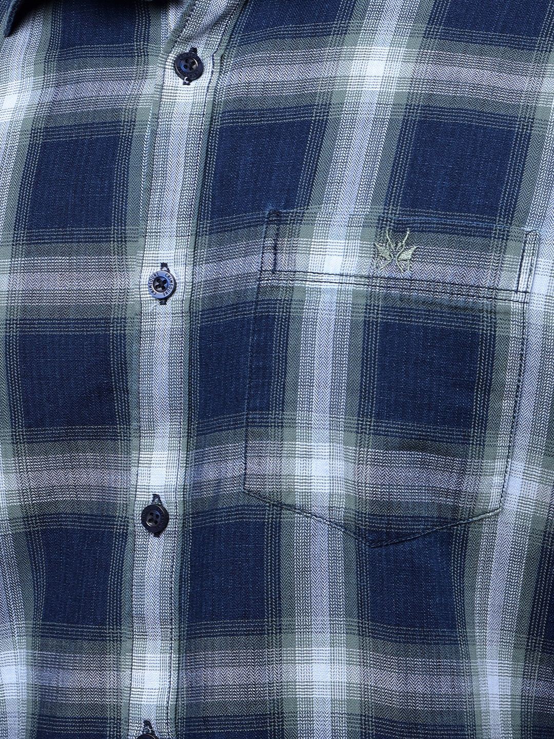 Green Checked 100% Cotton Shirt