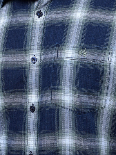 Green Checked 100% Cotton Shirt