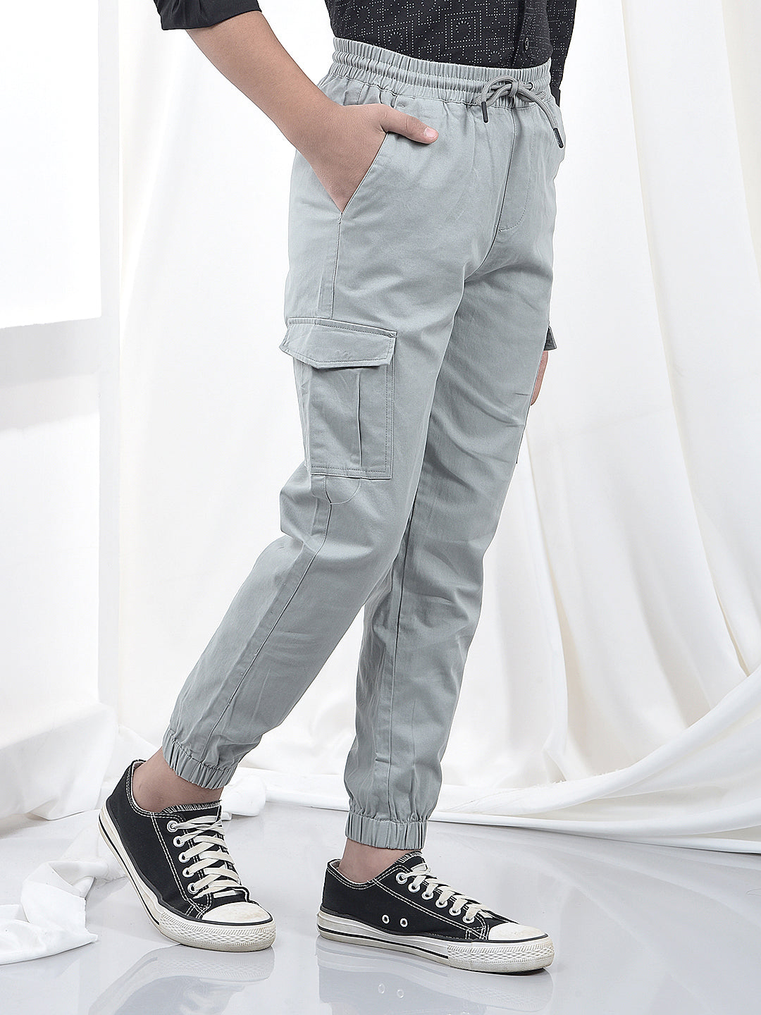 Urban Drift Grey Cargo Joggers