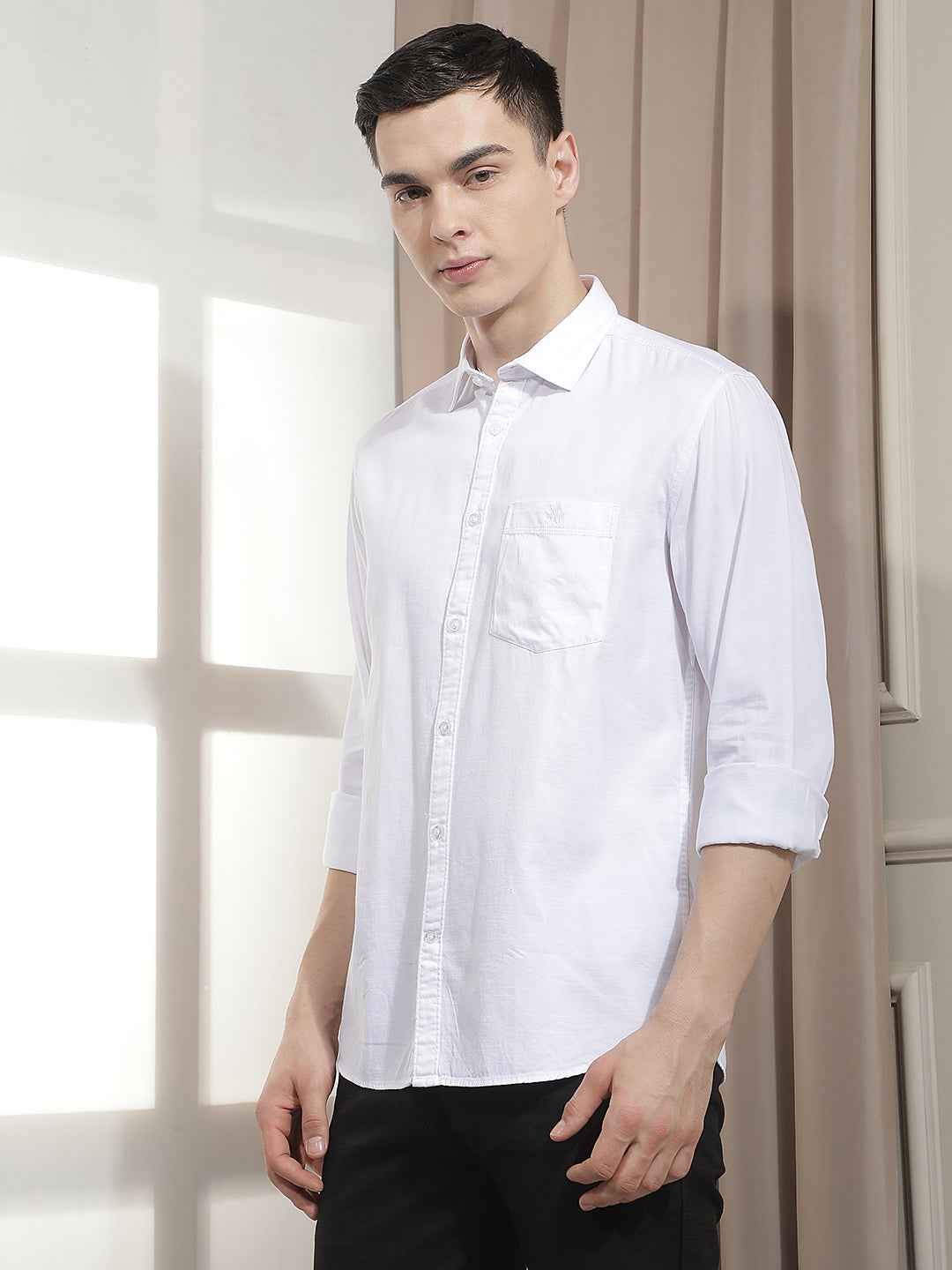 Modern White Everyday Smart Shirt