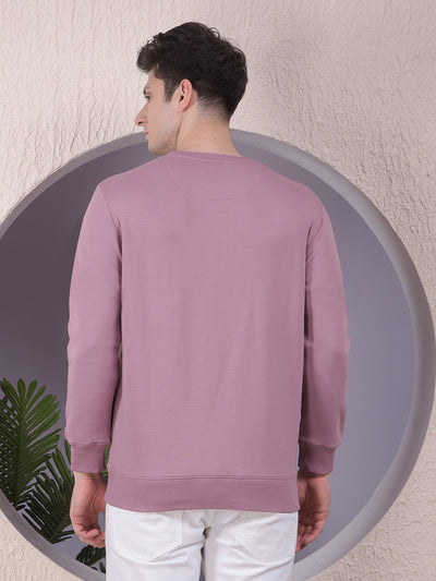 Pink Typographic Print Sweatshirt