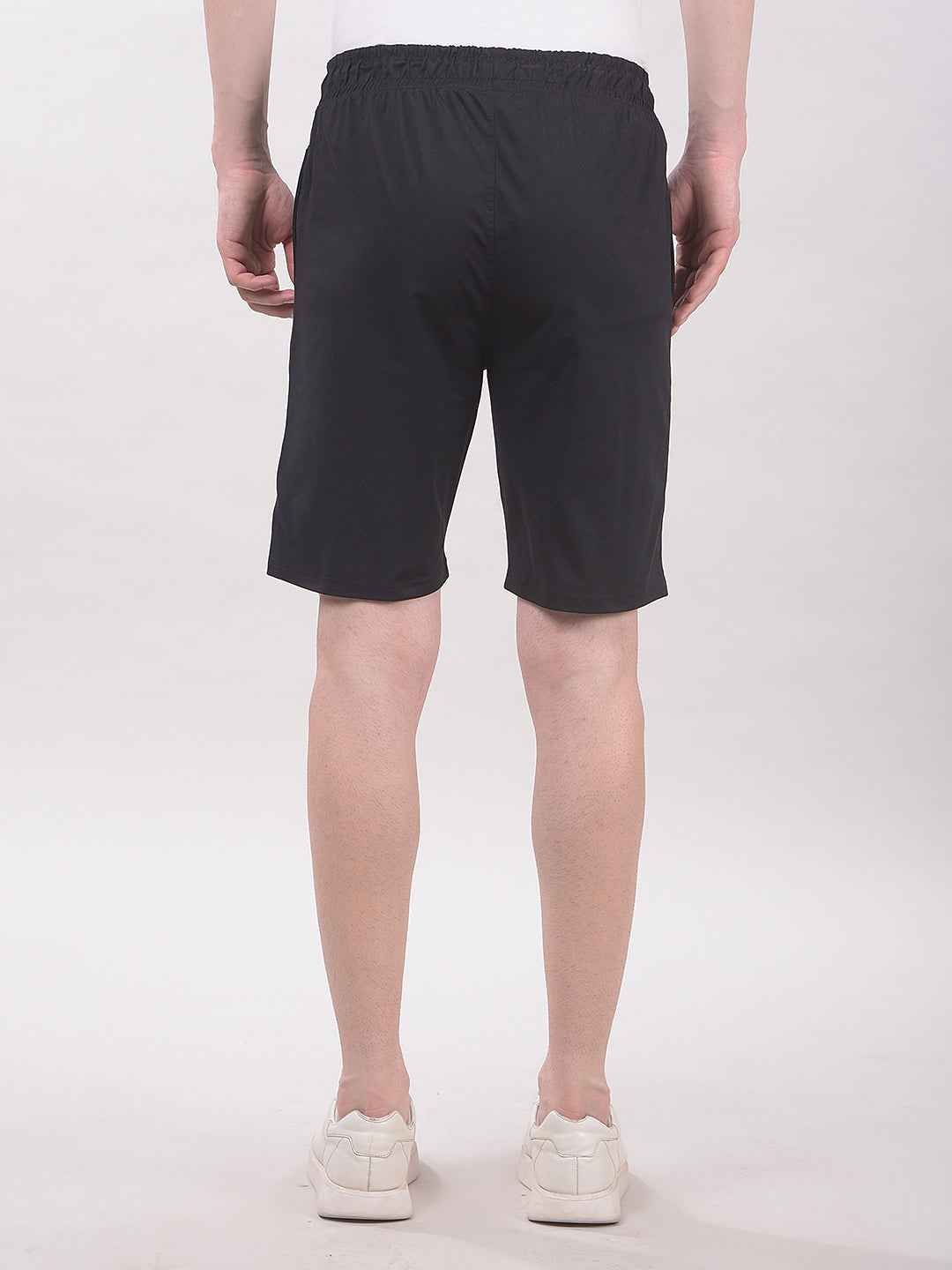 AetheronNoir Stripe Draw Shorts