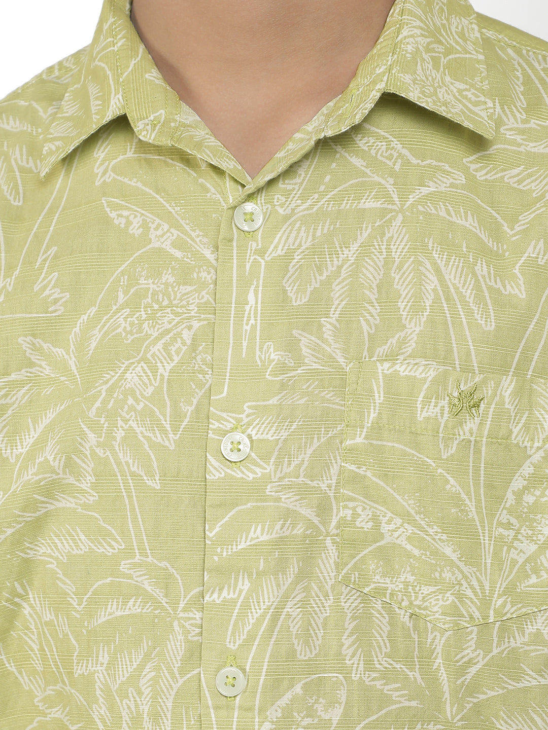 Green Floral Print Shirt