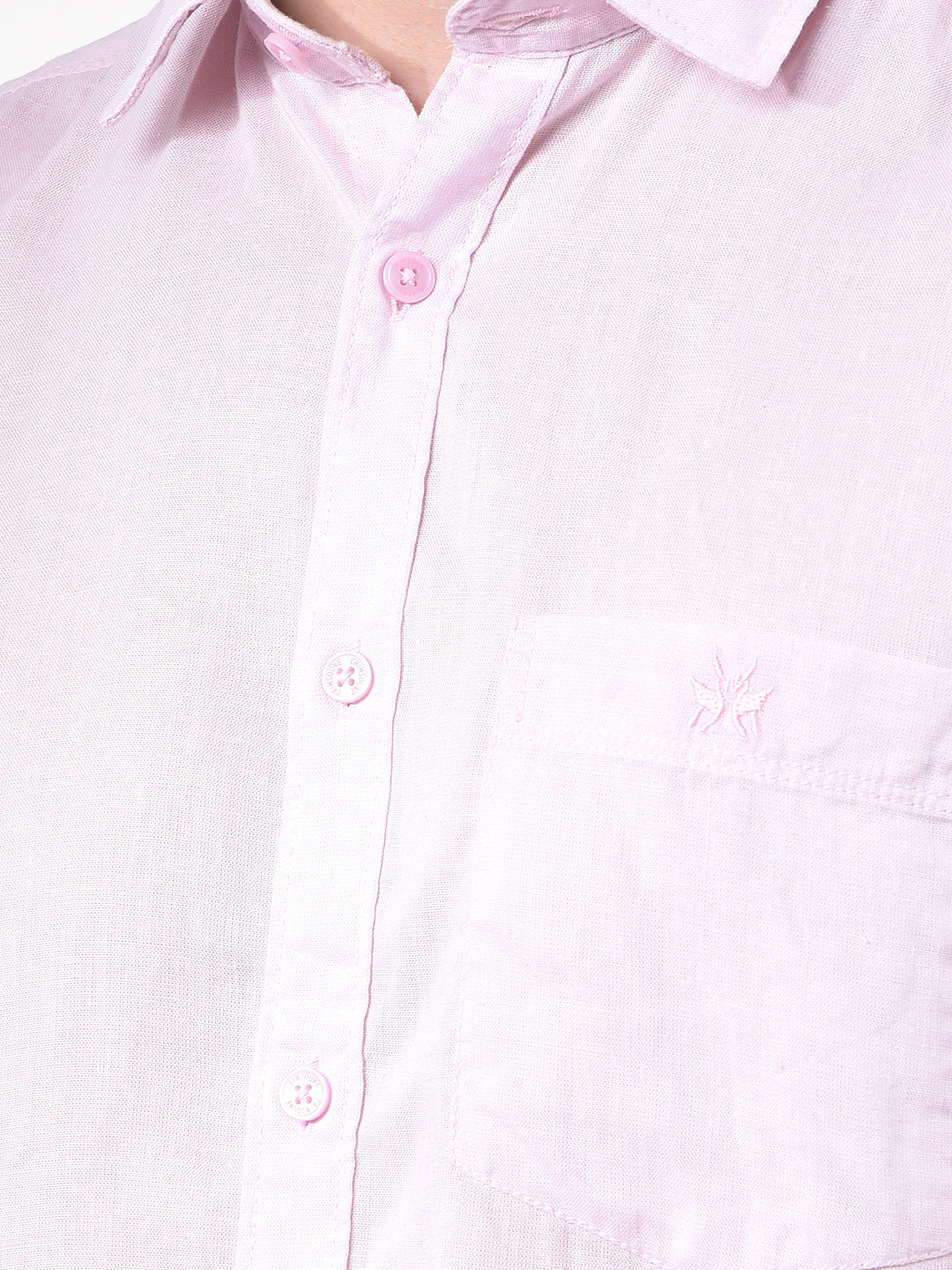 Soft Rose Linen Classic Shirt