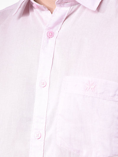 Soft Rose Linen Classic Shirt
