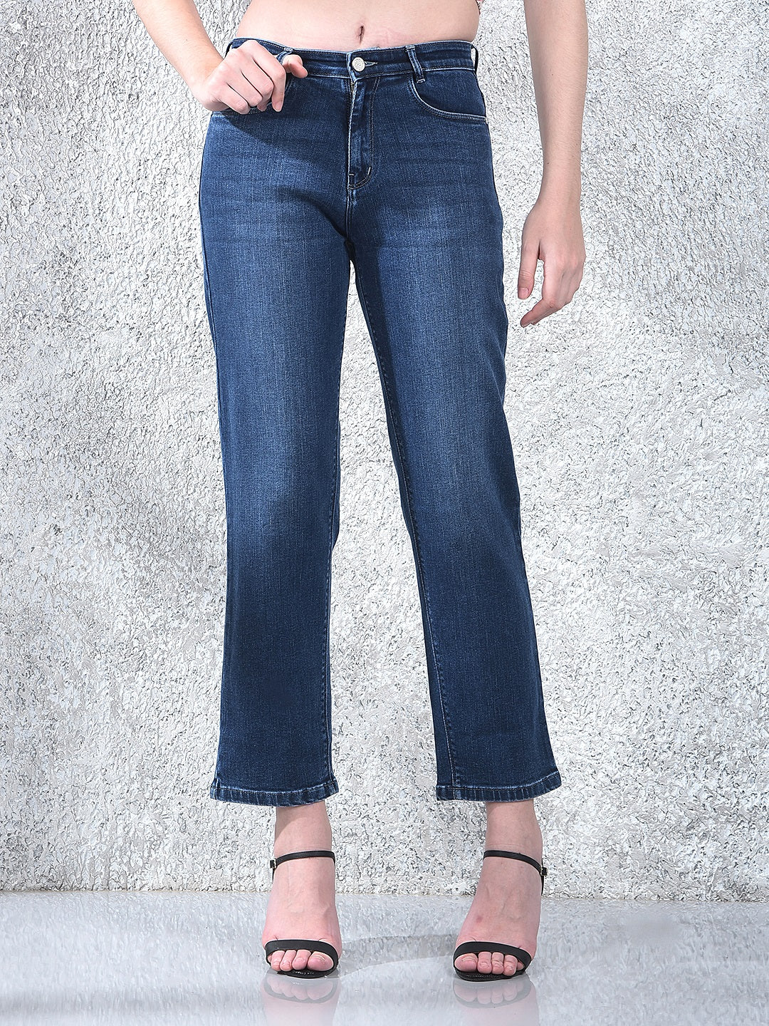 Midnight Straight Crop Jeans