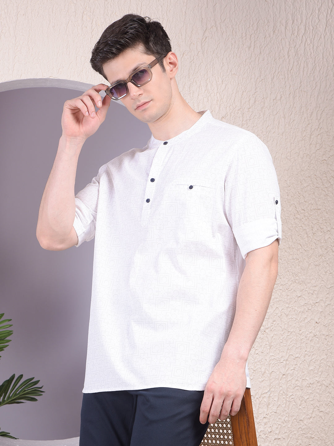 Dreamy White Printed Kurta