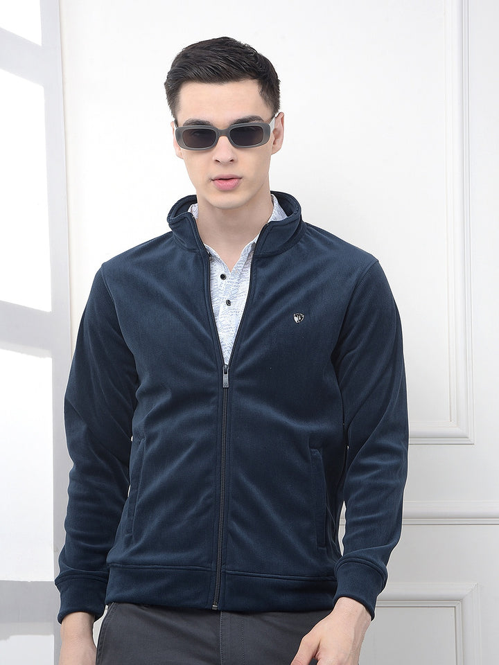 Navy Blue Stylish Sweatshirt