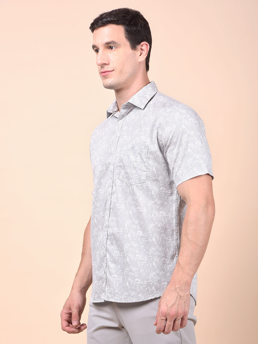Iconic Grey Printed Shirt