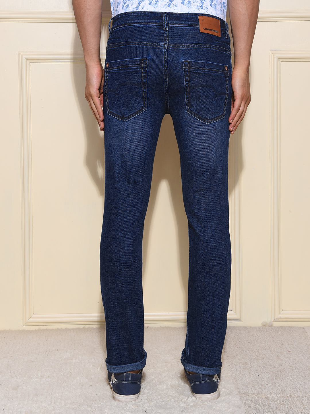 Sleek Cotton Blue Jeans