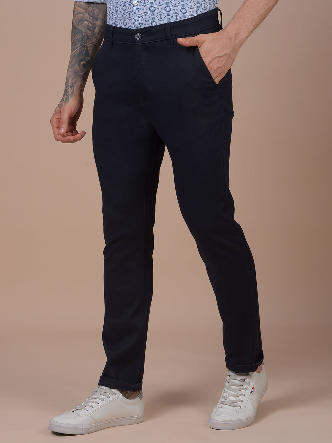 Elevated Navy blue Trousers