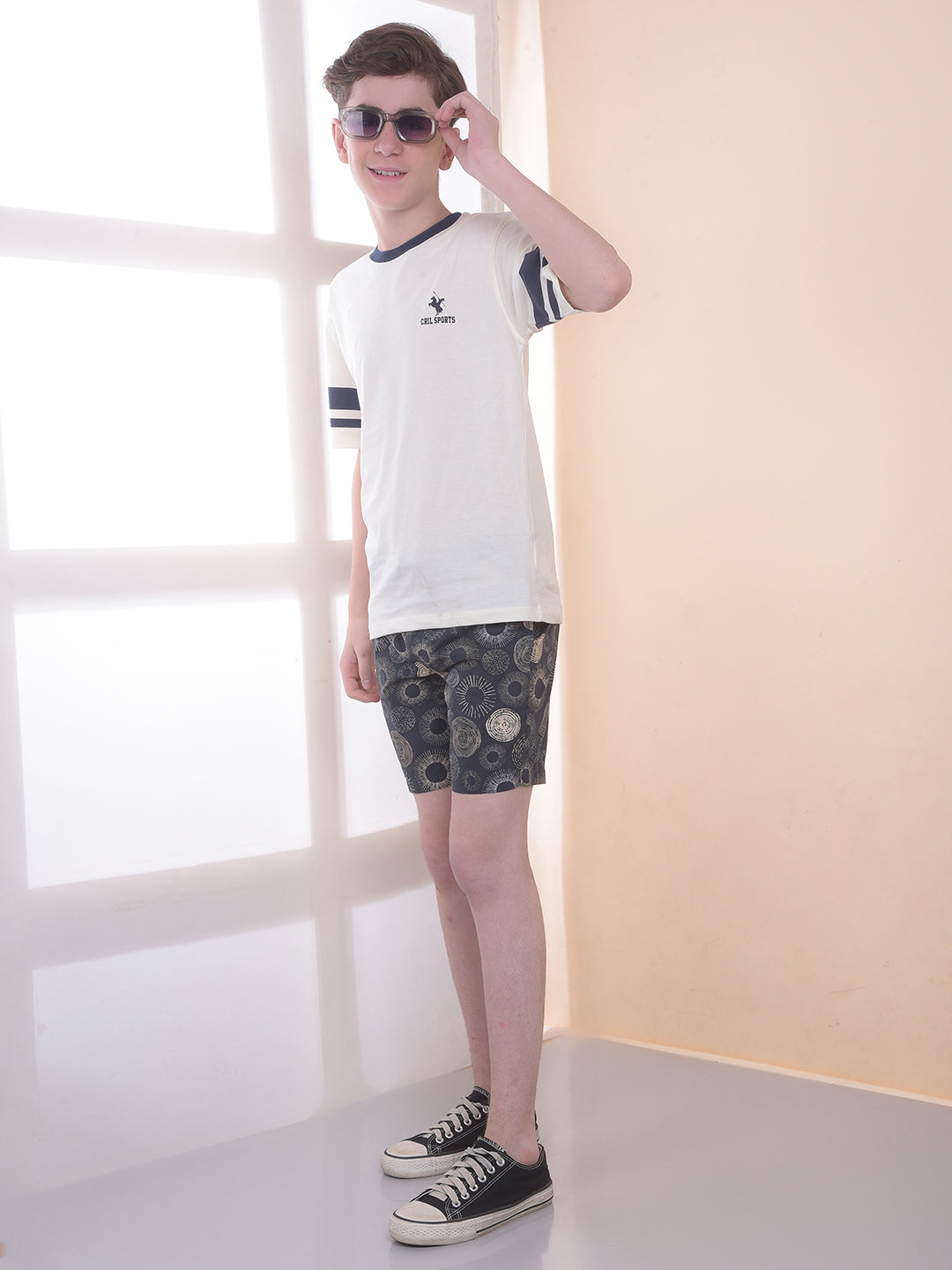 Black 100% Cotton Graphic Print Boxers