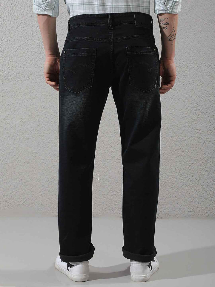 Carbon Black Straight Jeans