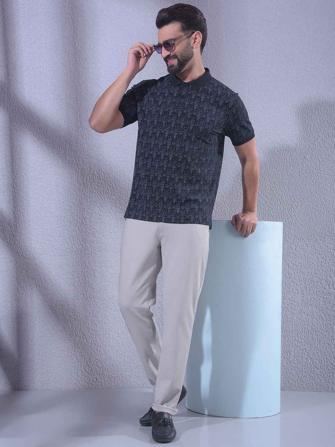 Beige Knitted Trousers