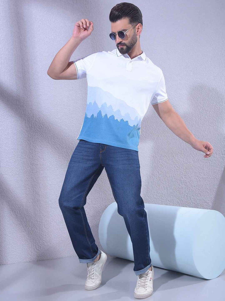 White Printed T-Shirt