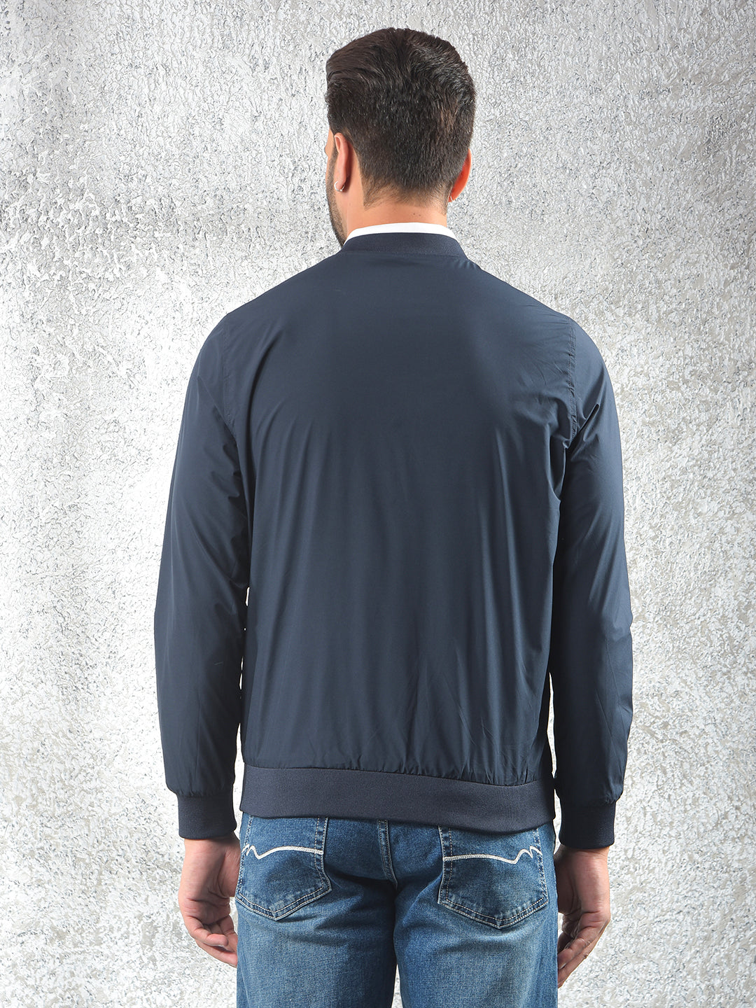 Navy Blue Reversible Jacket
