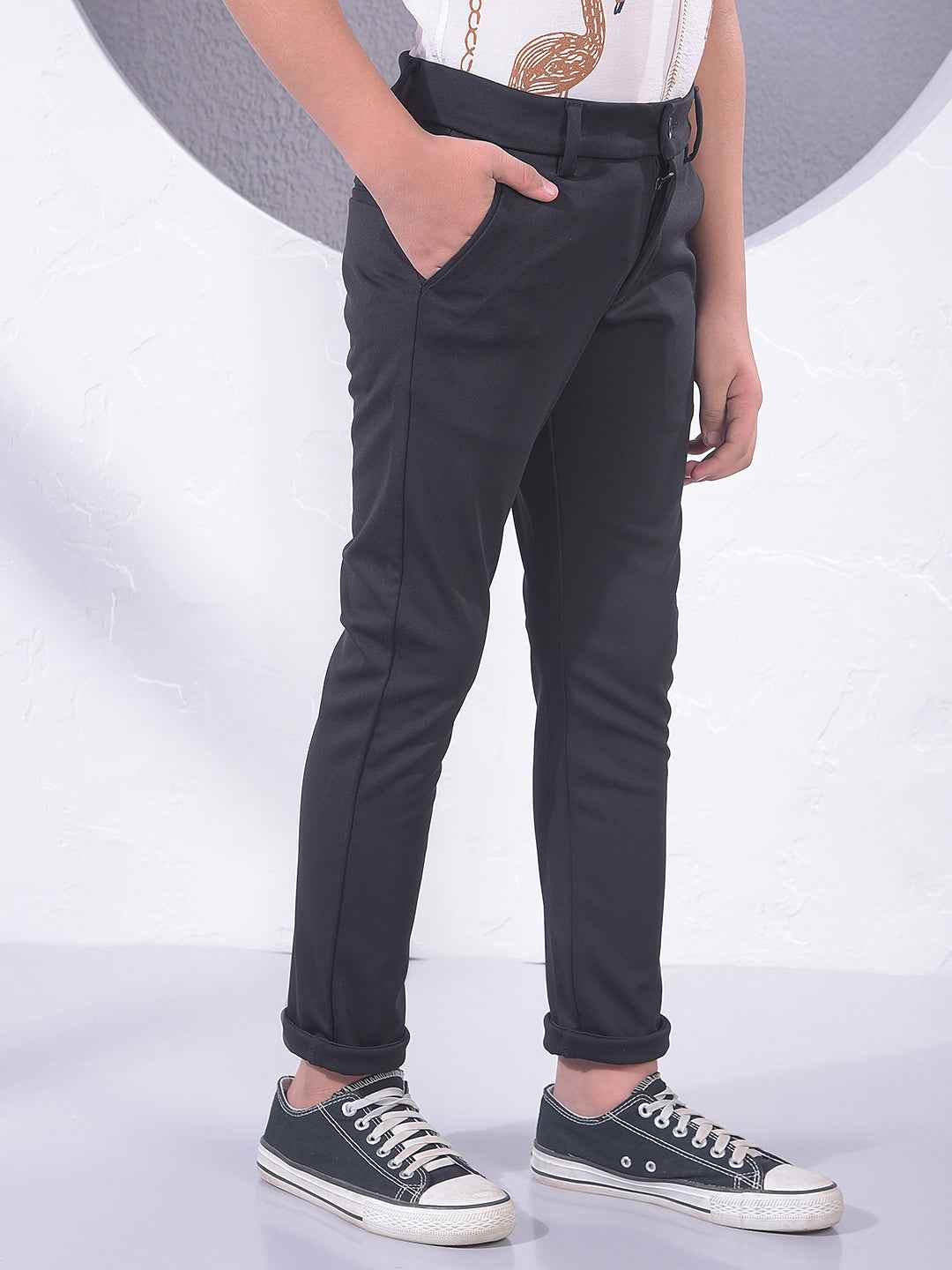 Black Urban Wear Trousers