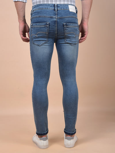 Sculpted Blue Skinny Jeans