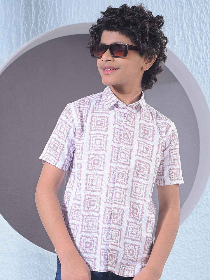 Royal Purple Printed Shirt