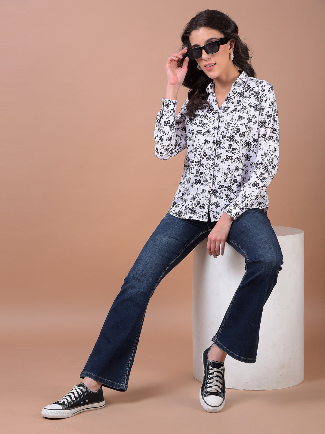 Blue Bootcut Jeans