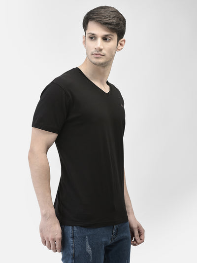 Black V-Neck T-Shirt