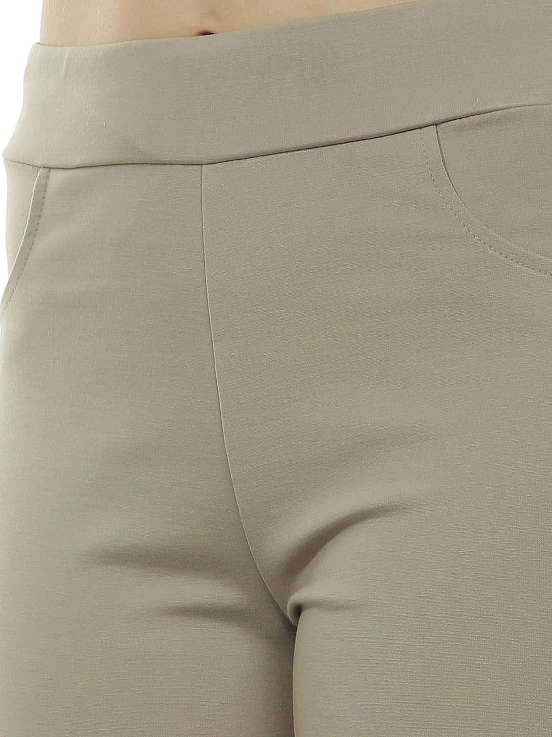 Warm Taupe Beige Treggings