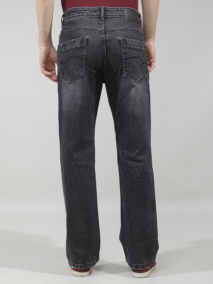 Grey 100% cotton Baggy Jeans